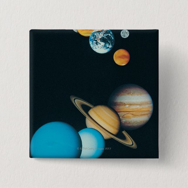 The Planets Pinback Button (Front)