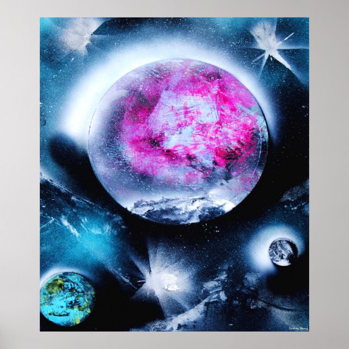 "The Planets" Poster Size Large (22" x 25")