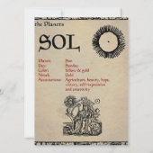 The Planets "SOL" Book of Shadows Page (Back)