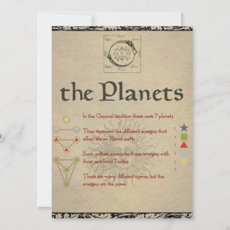 The Planets "SOL" Book of Shadows Page