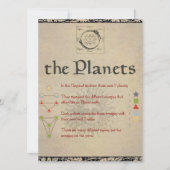The Planets "VENUS" Book of Shadows Page (Front)