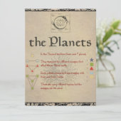 The Planets "VENUS" Book of Shadows Page (Standing Front)