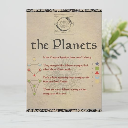The Planets "VENUS" Book of Shadows Page (Standing Front)