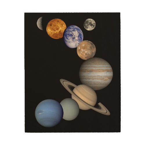The Planets Wood Wall Art