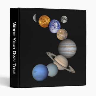 The Planets - Write Your Own Title 3 Ring Binder