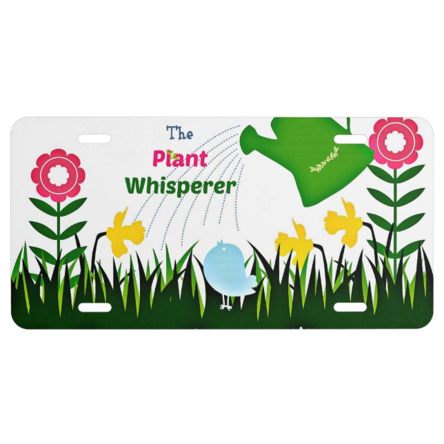The Plant Whisperer License Plate (Front)