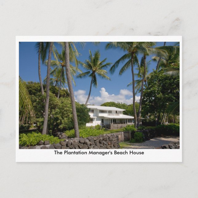The Plantation Manager's Beach House Postcard (Front)