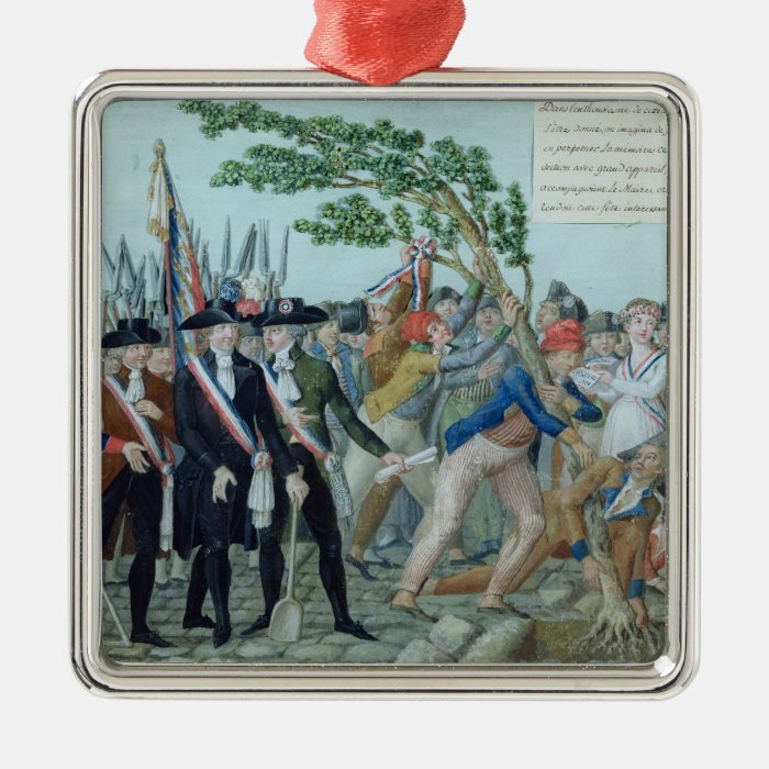 The Planting of a Tree of Liberty, c.1789 Christmas Ornaments