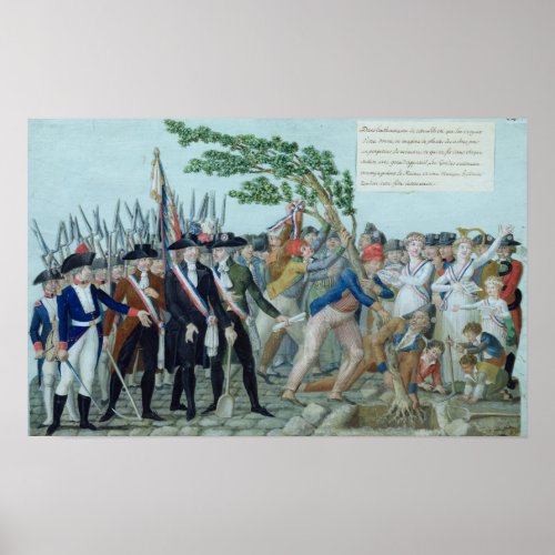 The Planting of a Tree of Liberty c1789 Poster