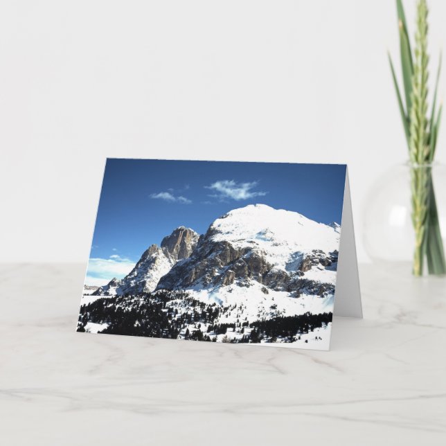 The Plattkofel and Langkofel Italy Holiday Card (Front)