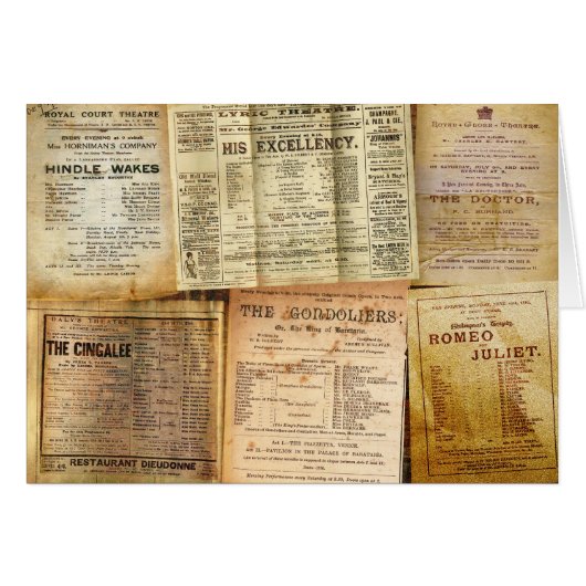 The Playbills Cards (Front Horizontal)