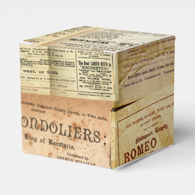 The Playbills Favor Boxes (Front Side)