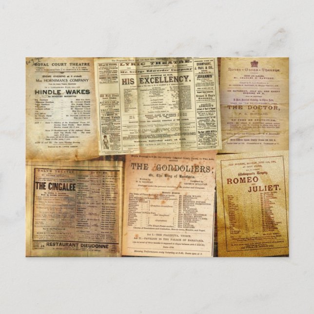 The Playbills Postcard (Front)