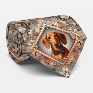 The Playful Dog Lover Dachshund Dog Daddy Tie
