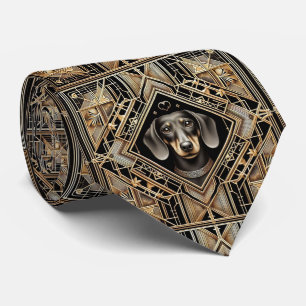 The Playful Dog Lover Dachshund Dog Daddy Tie