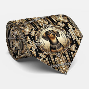 The Playful Dog Lover Dachshund Dog Daddy Tie
