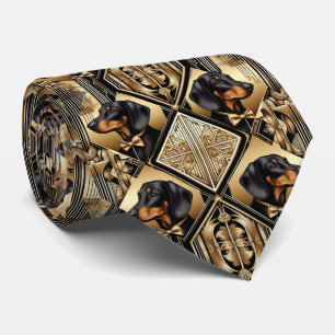 The Playful Dog Lover Dachshund Dog Daddy Tie