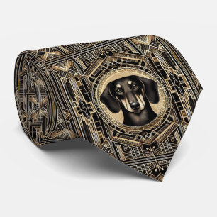 The Playful Dog Lover Dachshund Dog Daddy Tie