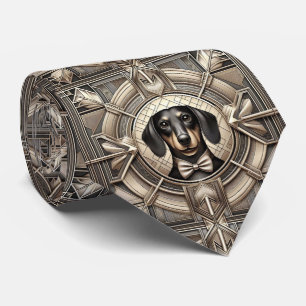 The Playful Dog Lover Dachshund Dog Daddy Tie