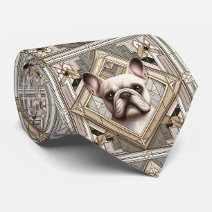 The Playful Dog Lover French Bulldog Dog Daddy Neck Tie
