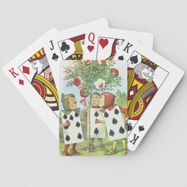 The Playing Cards Painting the Rose Bush (Back)