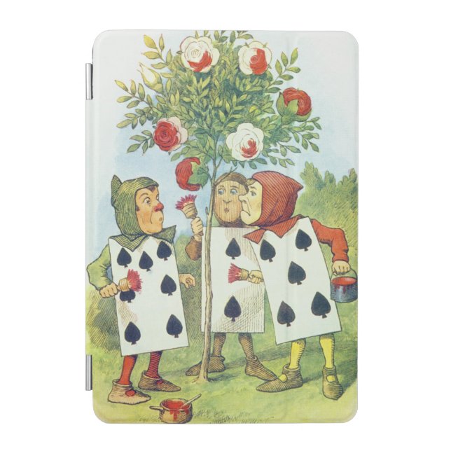 The Playing Cards Painting the Rose Bush iPad Mini Cover (Front)