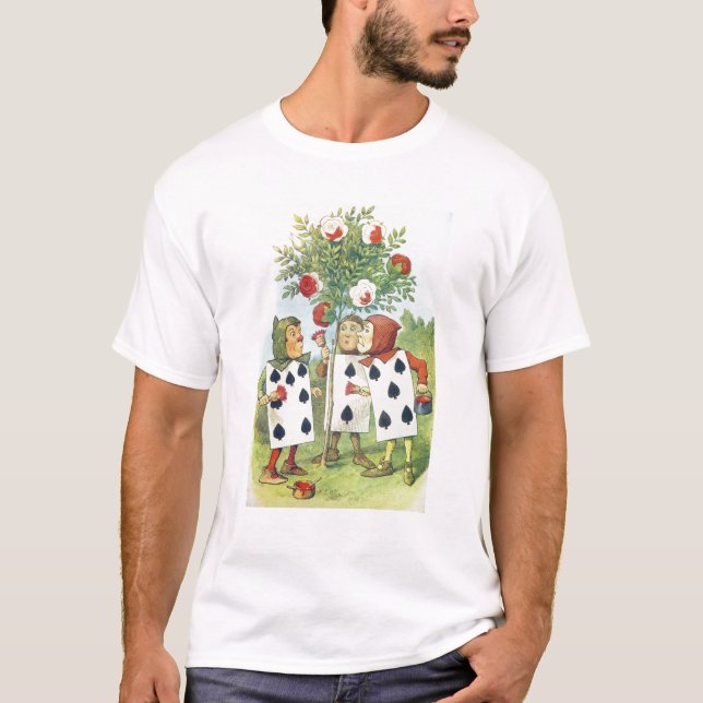The Playing Cards Painting the Rose Bush T-Shirt (Front)
