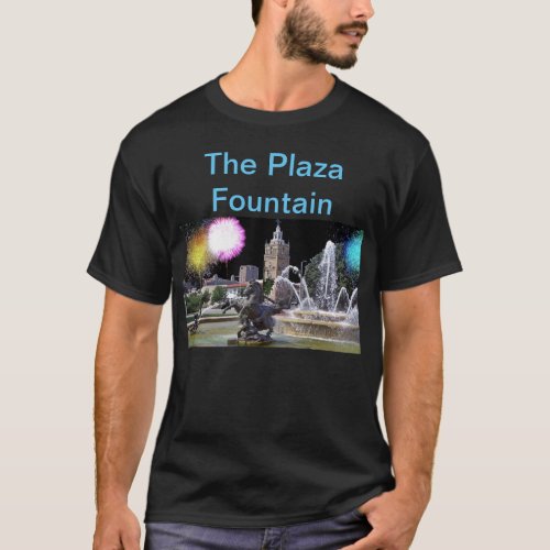 The Plaza Fountains  Kansas City Night Life T_Shirt