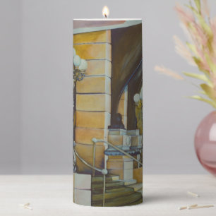 The Plaza Hotel. New York City Pillar Candle
