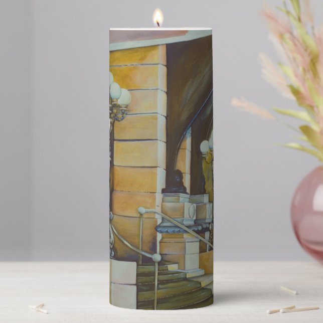 The Plaza Hotel. New York City Pillar Candle (In Situ)