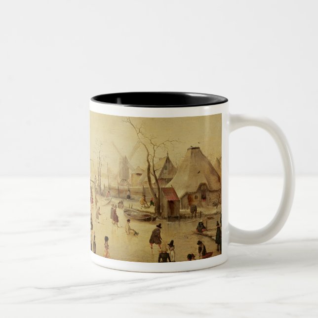 The Pleasures of Winter Two-Tone Coffee Mug (Right)