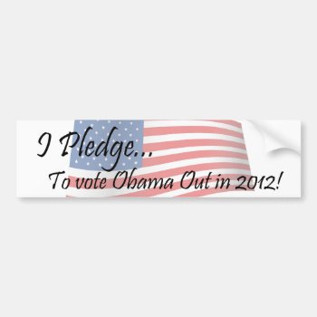The Pledge - Obama Vote Bumper Sticker by Brookelorren at Zazzle