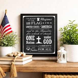 The Pledge of Allegiance Stencil Art