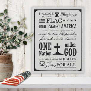 The Pledge of Allegiance Stencil Art