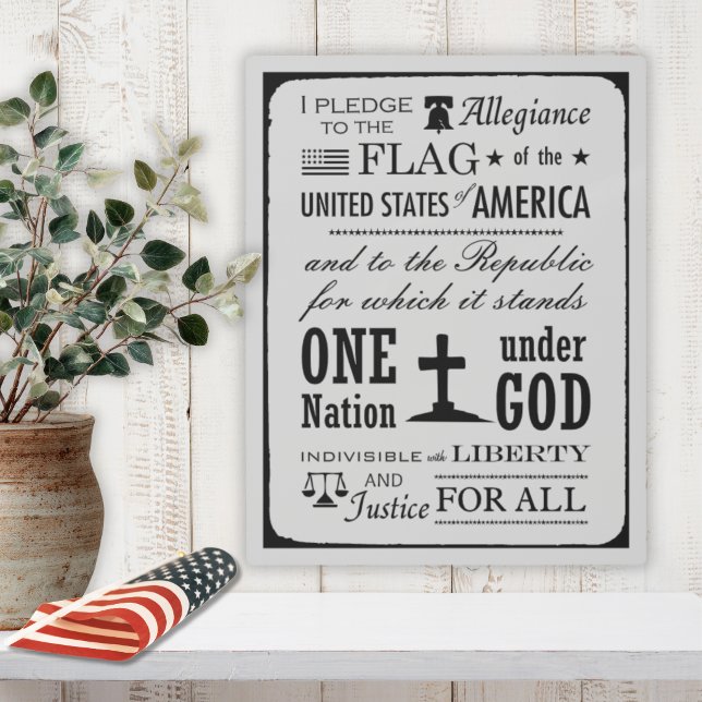 The Pledge of Allegiance Stencil Art (Creator Uploaded)