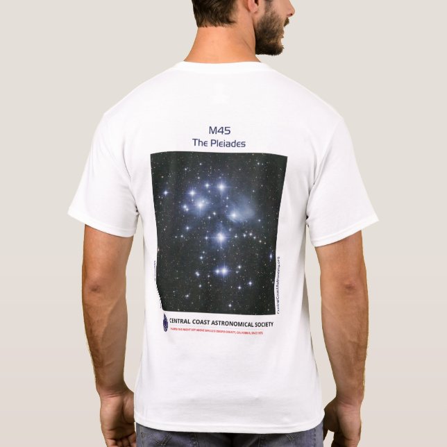 The Pleiades by Lee Coombs Front and Back Tee (Back)
