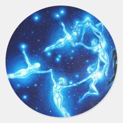 The Pleiades  Classic Round Sticker