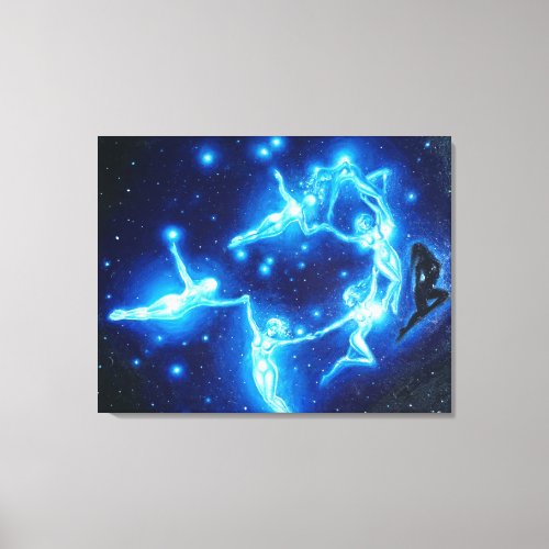 The Pleiads or the seven sisters Canvas Print