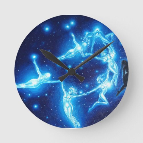 The Pleiads Round Clock