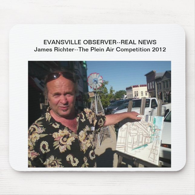 The Plein-Air Competition: Evansville 2012 Mouse Pad (Front)