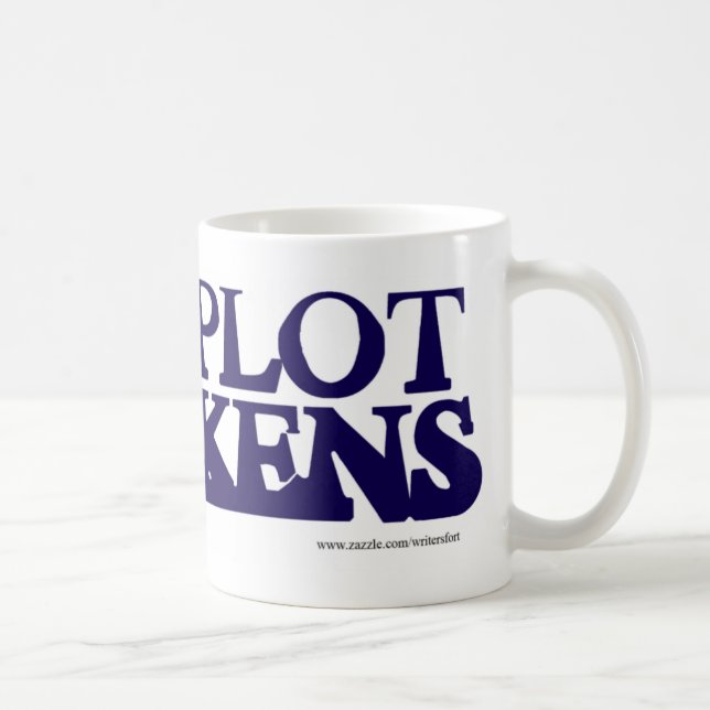 The Plot Thickens Fun Plot Device Mystery Coffee Mug (Right)