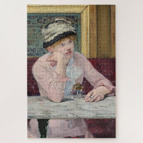 The Plum by Manet Impressionist Painting Jigsaw Puzzle