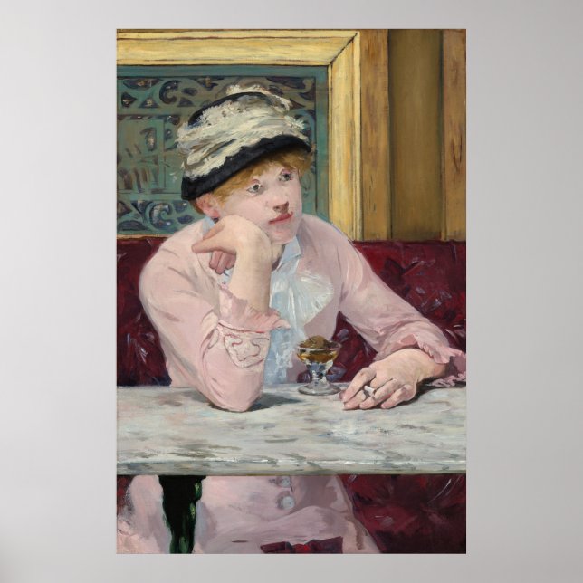 The Plum by Manet Impressionist Painting Poster (Front)