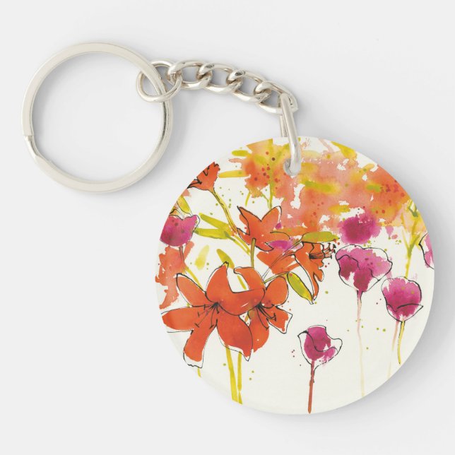 The Plum of Patty Keychain (Front)