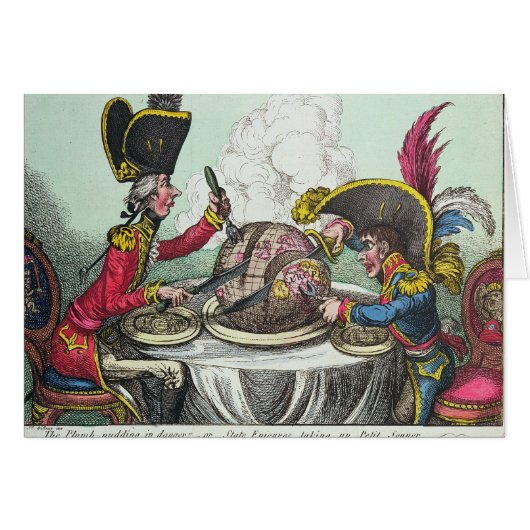 The Plum Pudding in Danger, 1805 Cards (Front Horizontal)