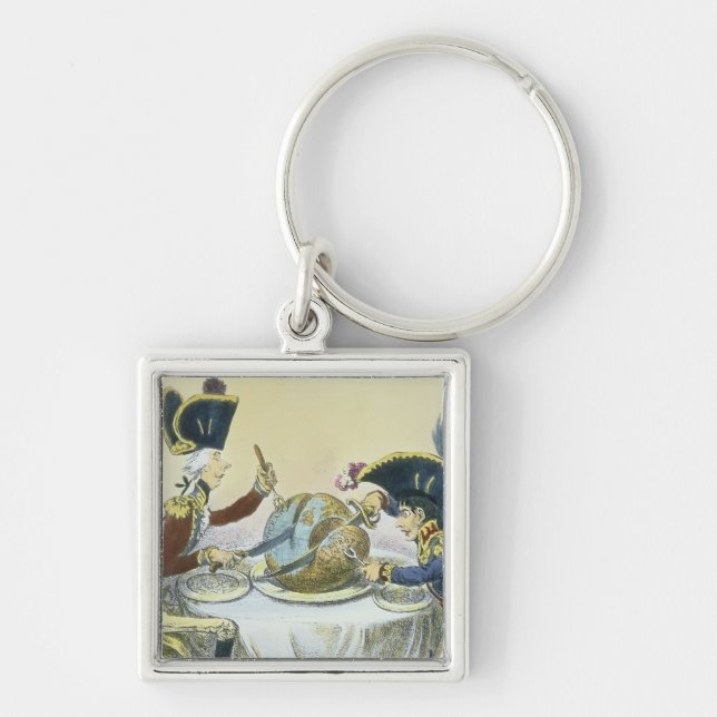 The Plum Pudding in Danger, 1805 Keychain (Front)