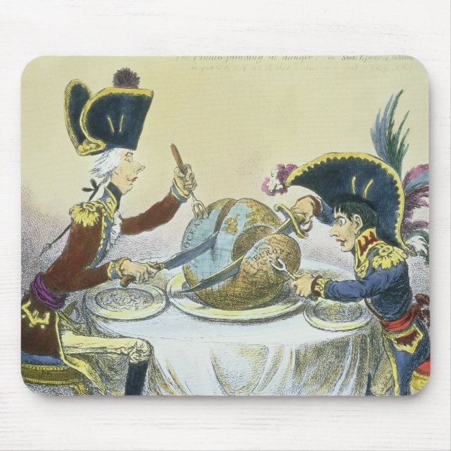 The Plum Pudding in Danger, 1805 Mouse Pad (Front)
