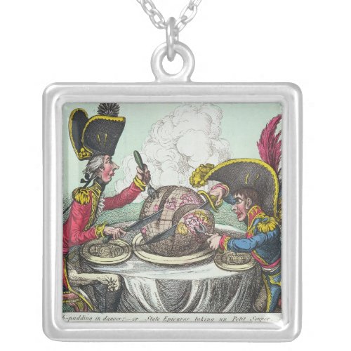 The Plum Pudding in Danger 1805 Silver Plated Necklace