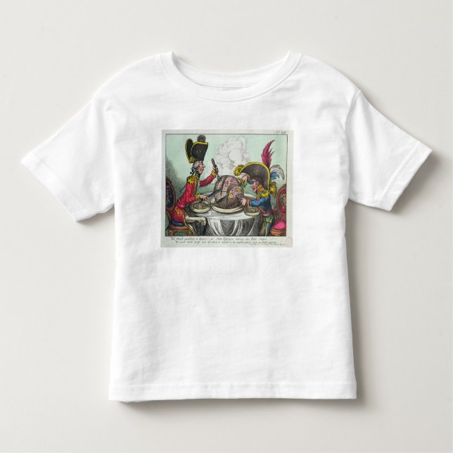 The Plum Pudding in Danger, 1805 Toddler T-shirt (Front)