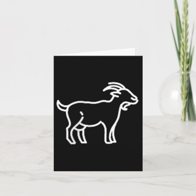 The Pocket Patch Badge Apparel Co. Goat Animal Bad Card (Front)